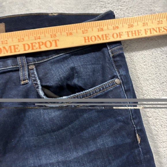 Joe's Jeans Men's 36 Classic Straight Leg Fit Mid Rise Dark Blue Denim Stretch - Picture 9 of 10